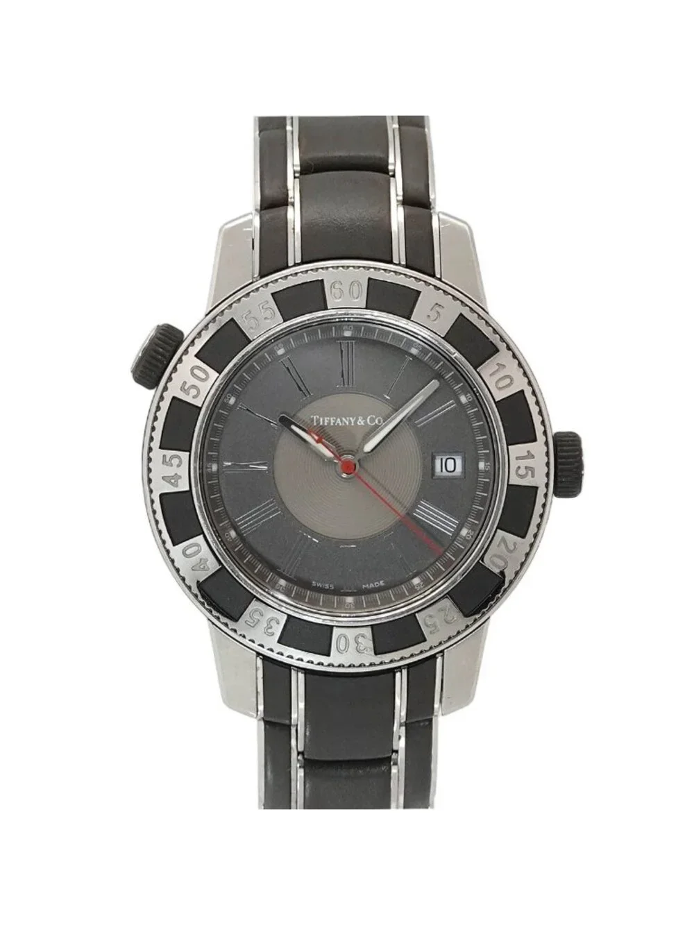 Tiffany & Co Mark Watch Date Gray Quartz
